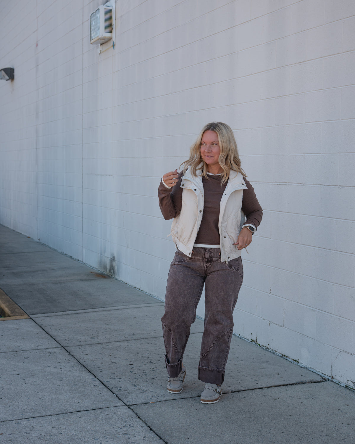 Quilted Collared Vest