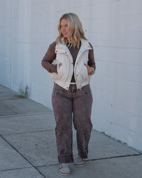 Quilted Collared Vest