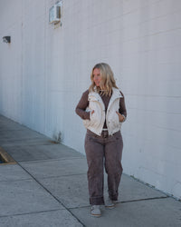 Quilted Collared Vest