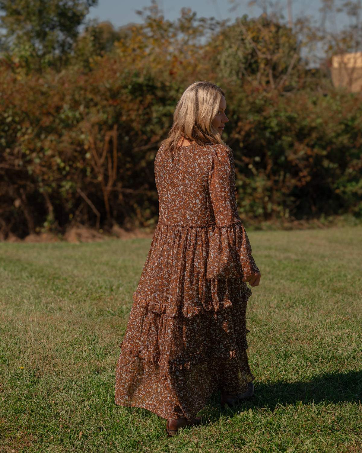 Pressed Petals Tunic Midi Dress