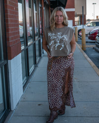 Ride or Die Muscle Tee - Cocoa