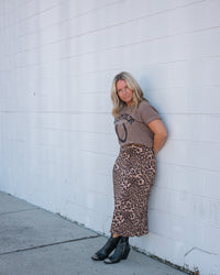 Leopard Midi Skirt