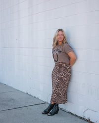 Leopard Midi Skirt