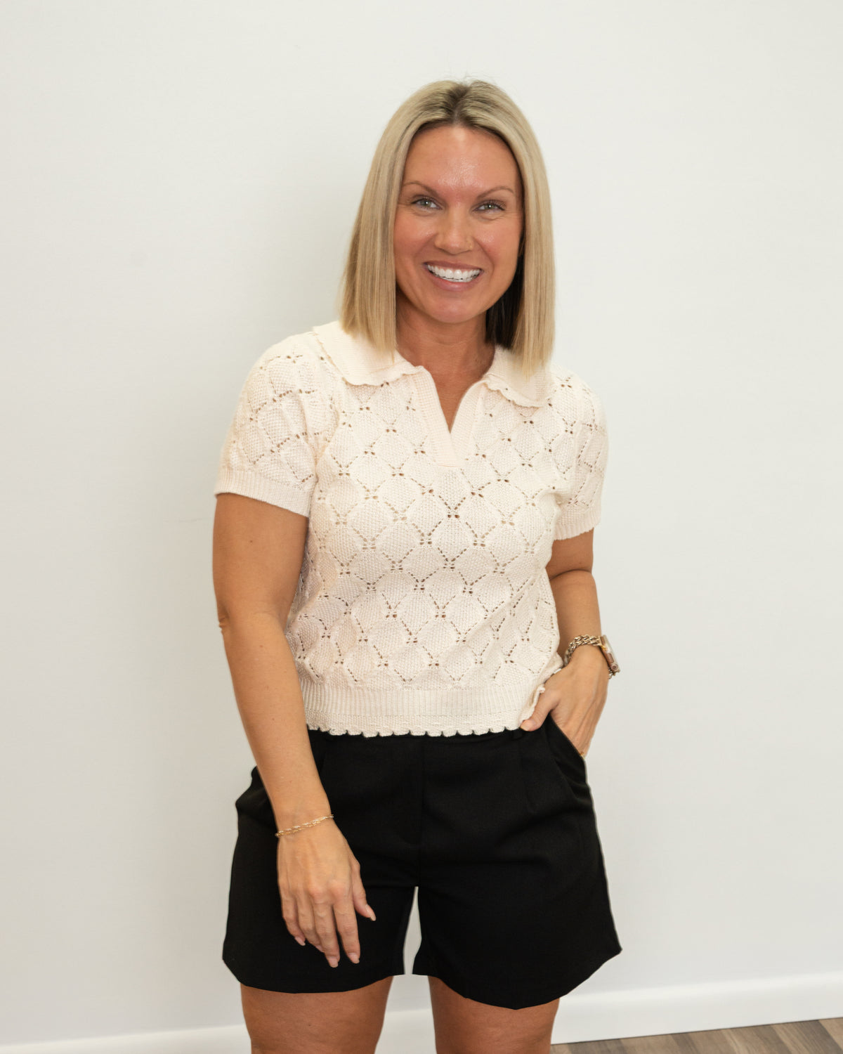 Sadie & Sage Josephine Polo Sweater