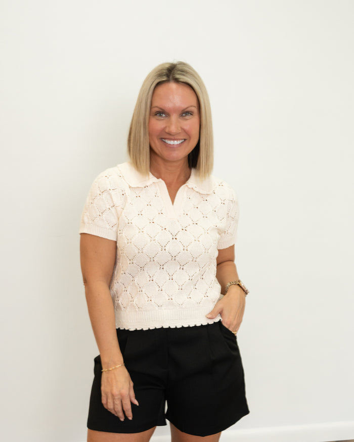 Sadie & Sage Josephine Polo Sweater