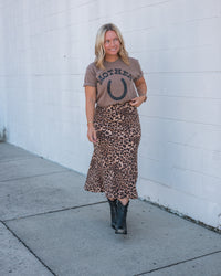 Leopard Midi Skirt
