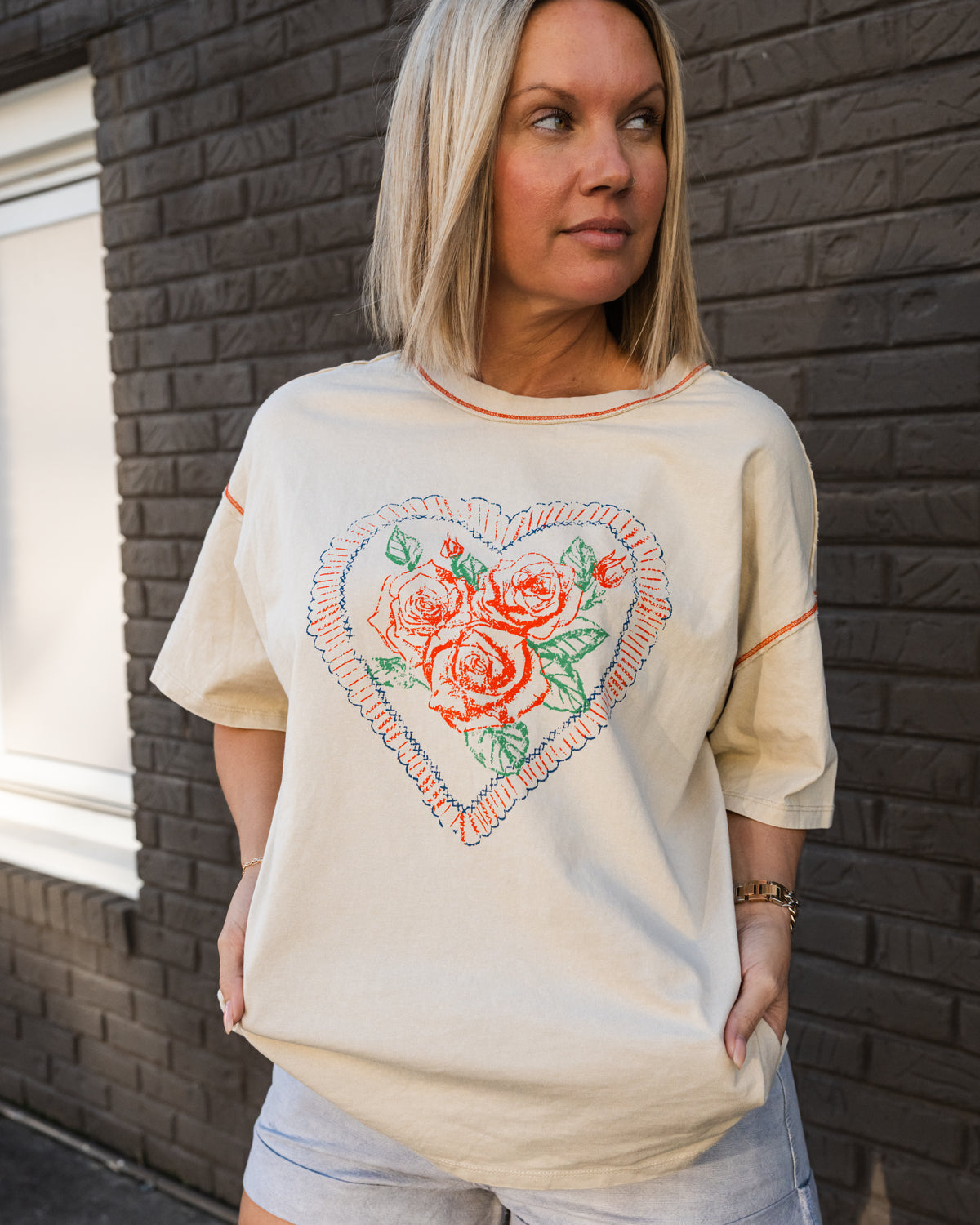 In Love With The Moment Oversized Tee