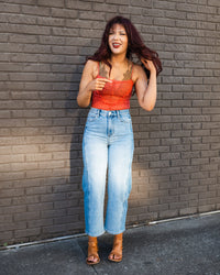 Free People Love and Lace Cami in Aged Coral