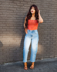 Free People Love and Lace Cami in Aged Coral