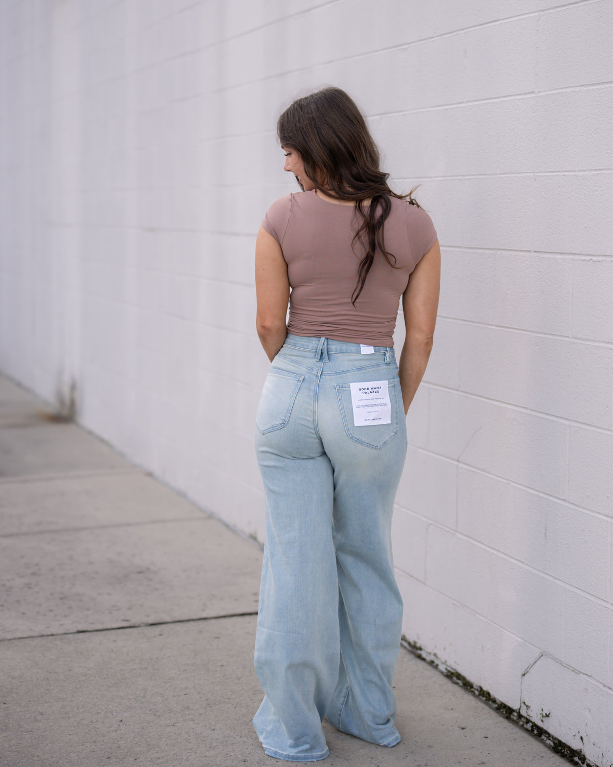 Free People Sunfade Clean Lines Baby Tee in Chocolate Malt
