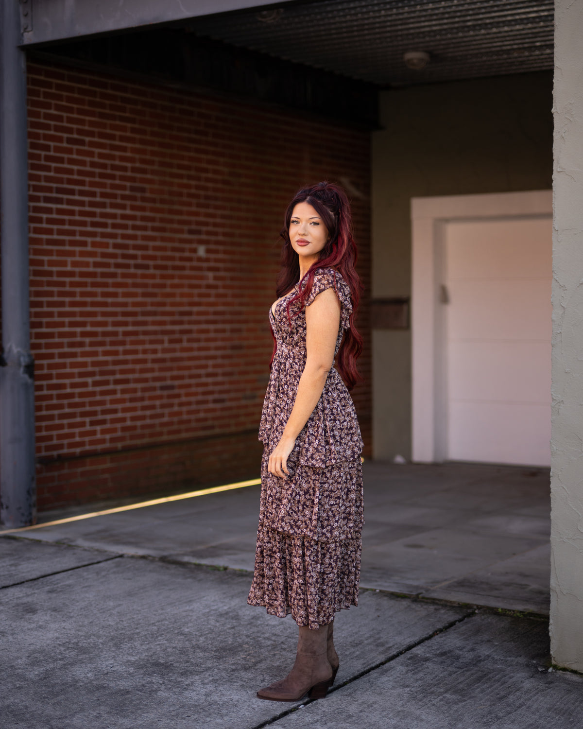 Sunset Meadow Maxi Dress