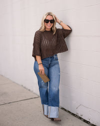 Pointelle Knit Sweater