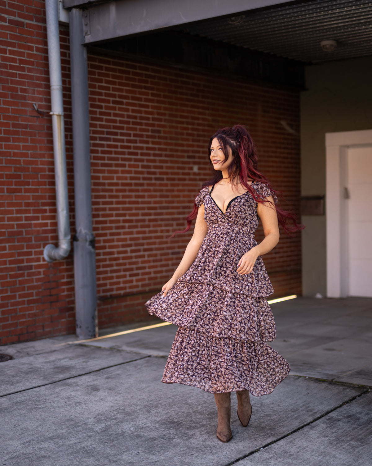 Sunset Meadow Maxi Dress