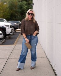 Pointelle Knit Sweater