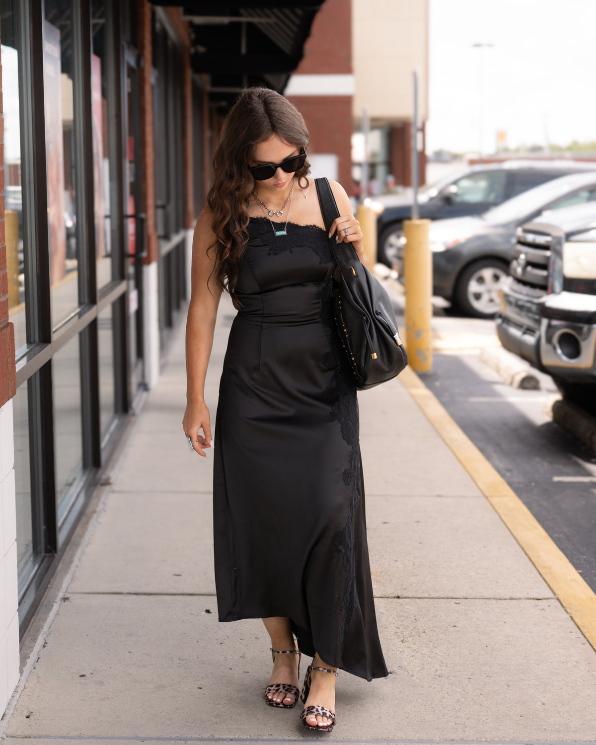 After Dark Satin Dress