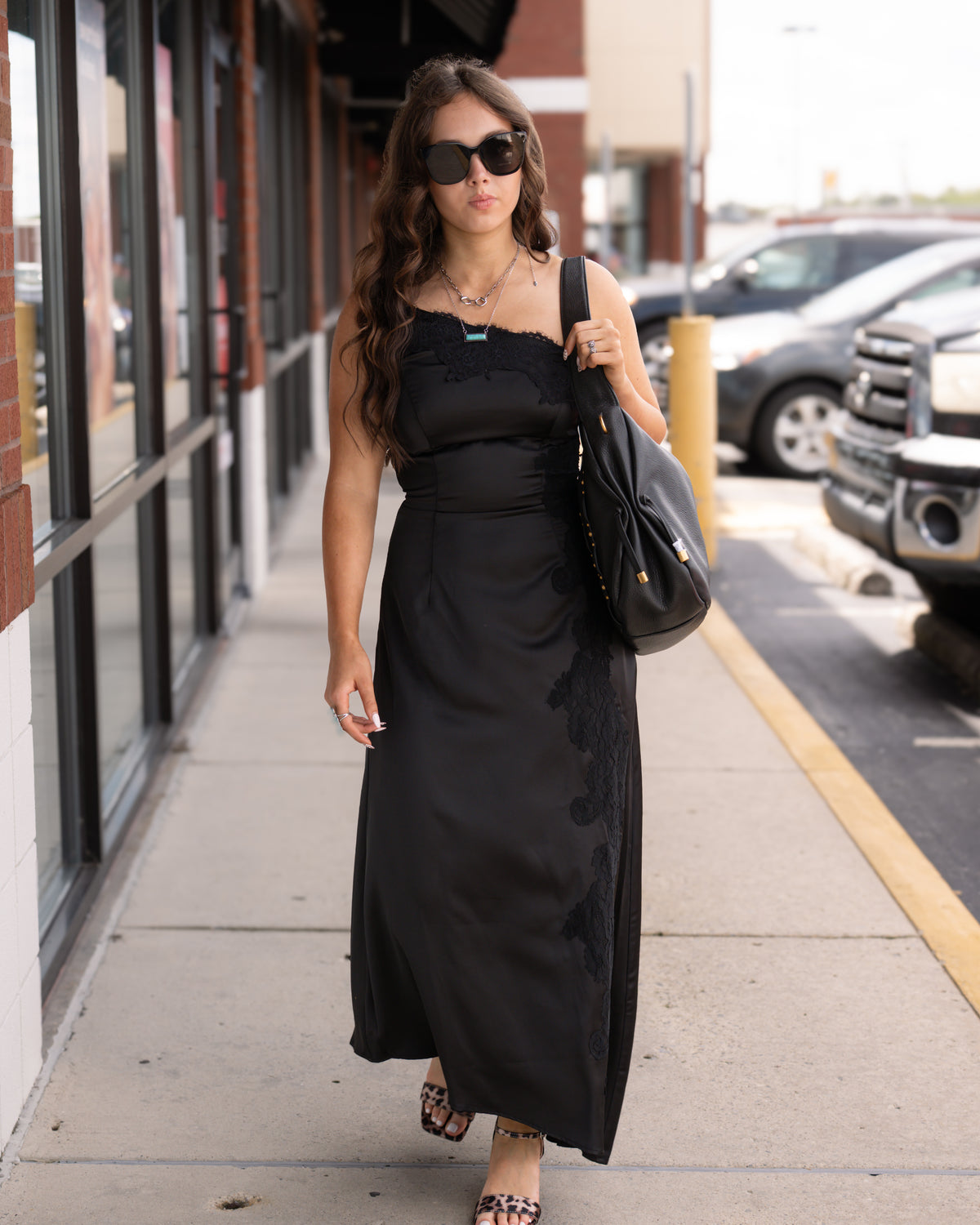 After Dark Satin Dress