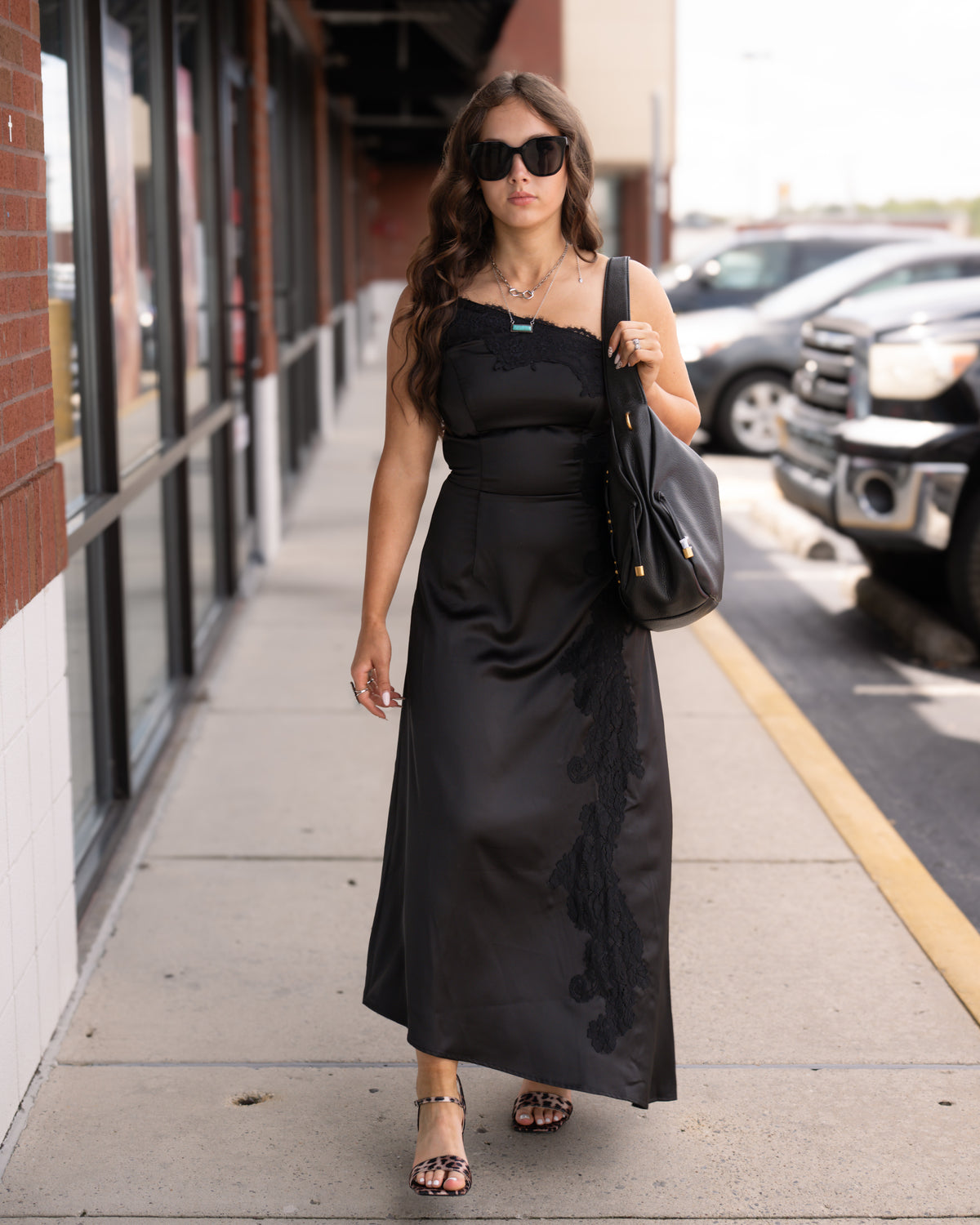After Dark Satin Dress