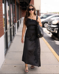 After Dark Satin Dress