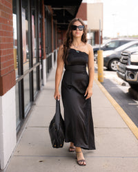 After Dark Satin Dress