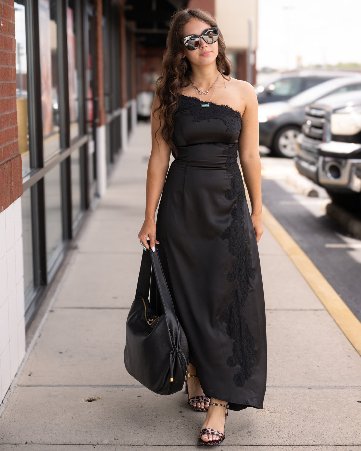 After Dark Satin Dress