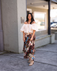Free People Palermo Villa Chiffon Maxi Skirt