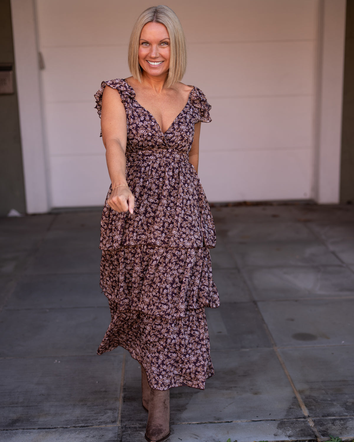 Sunset Meadow Maxi Dress