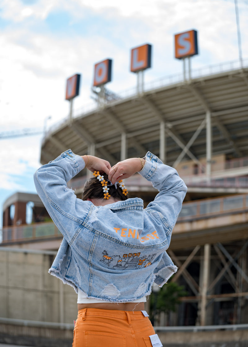 Rivalry Runway Univ of TN Campus Skyline Denim Jacket