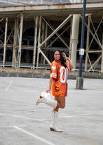 Orange & White 00 Sequin Dress