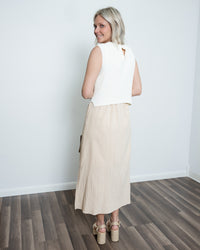 Mixed Media Midi Dress