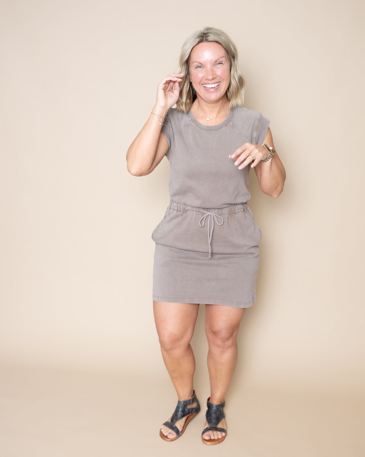 Z Supply Kalani Dress Perfectly Taupe