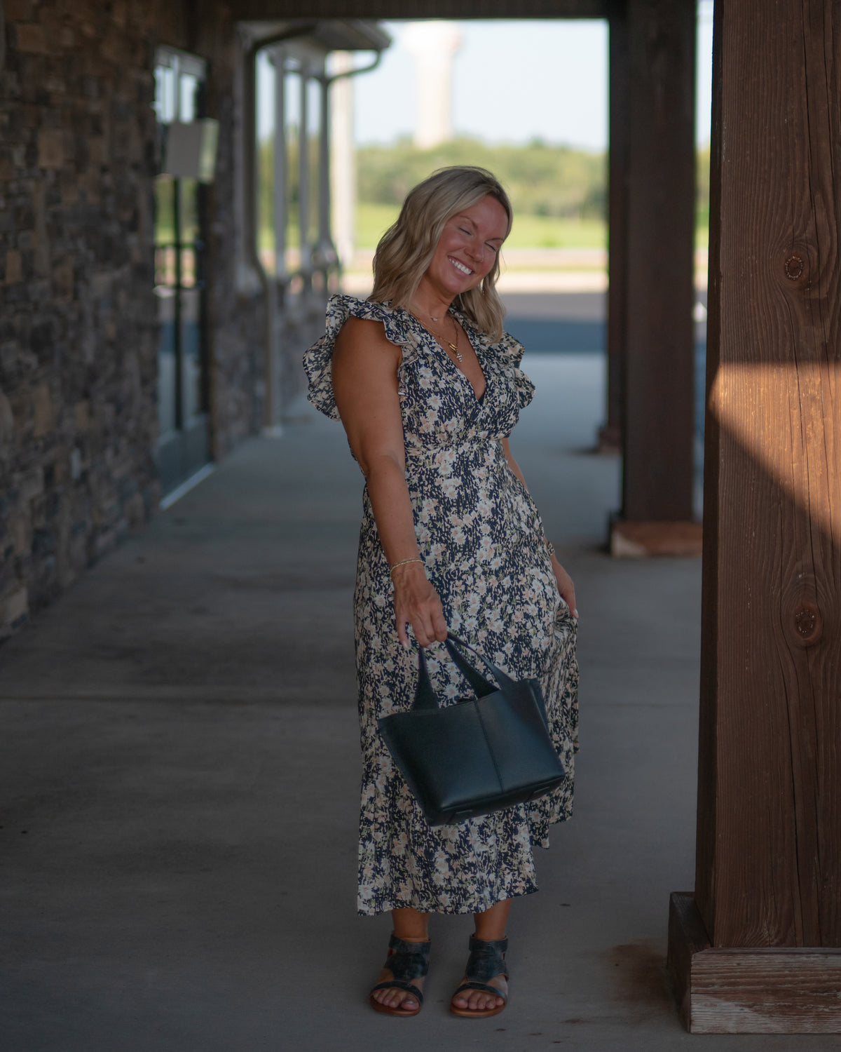 Sadie & Sage Painted Fields Midi Dress
