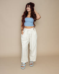 Free People Chambers Laidback Pull On Pants in Summer Sand