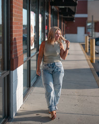 Sadie & Sage Ronan Mock Neck Tank