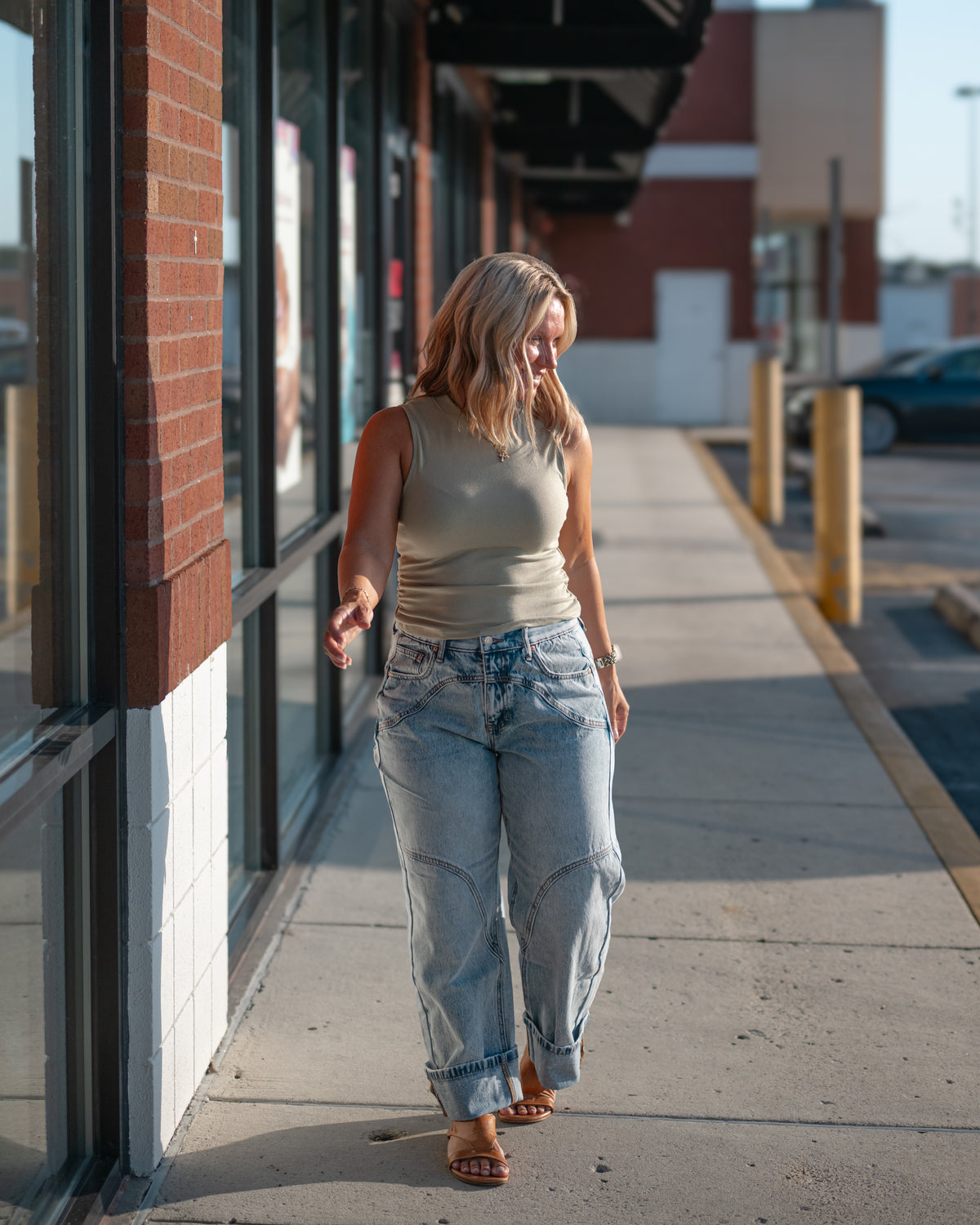 Sadie & Sage Ronan Mock Neck Tank