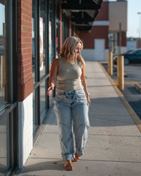 Sadie & Sage Ronan Mock Neck Tank
