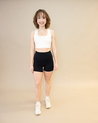 Free People Never Better Silicone Logo Biker Shorts