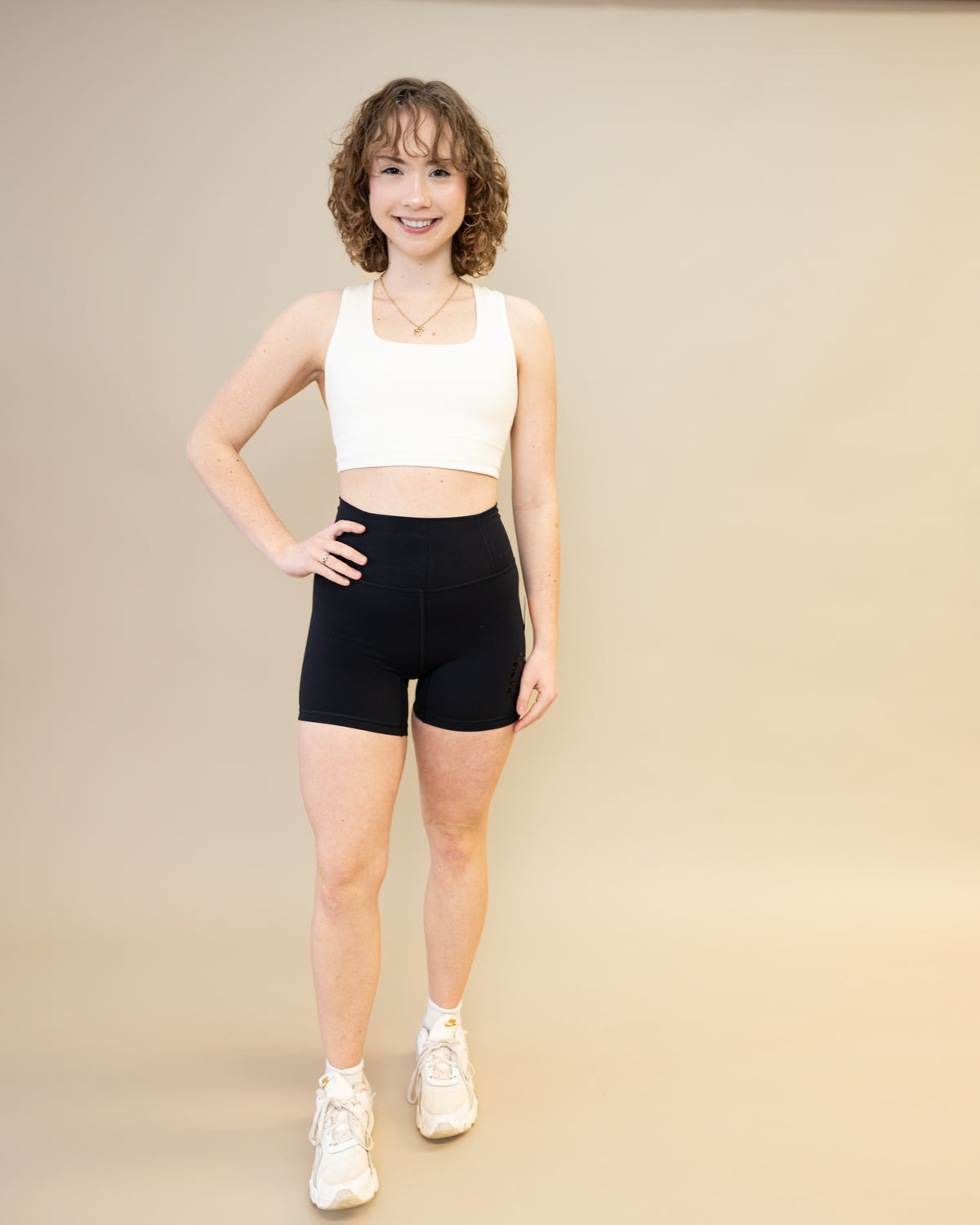 Free People Never Better Silicone Logo Biker Shorts