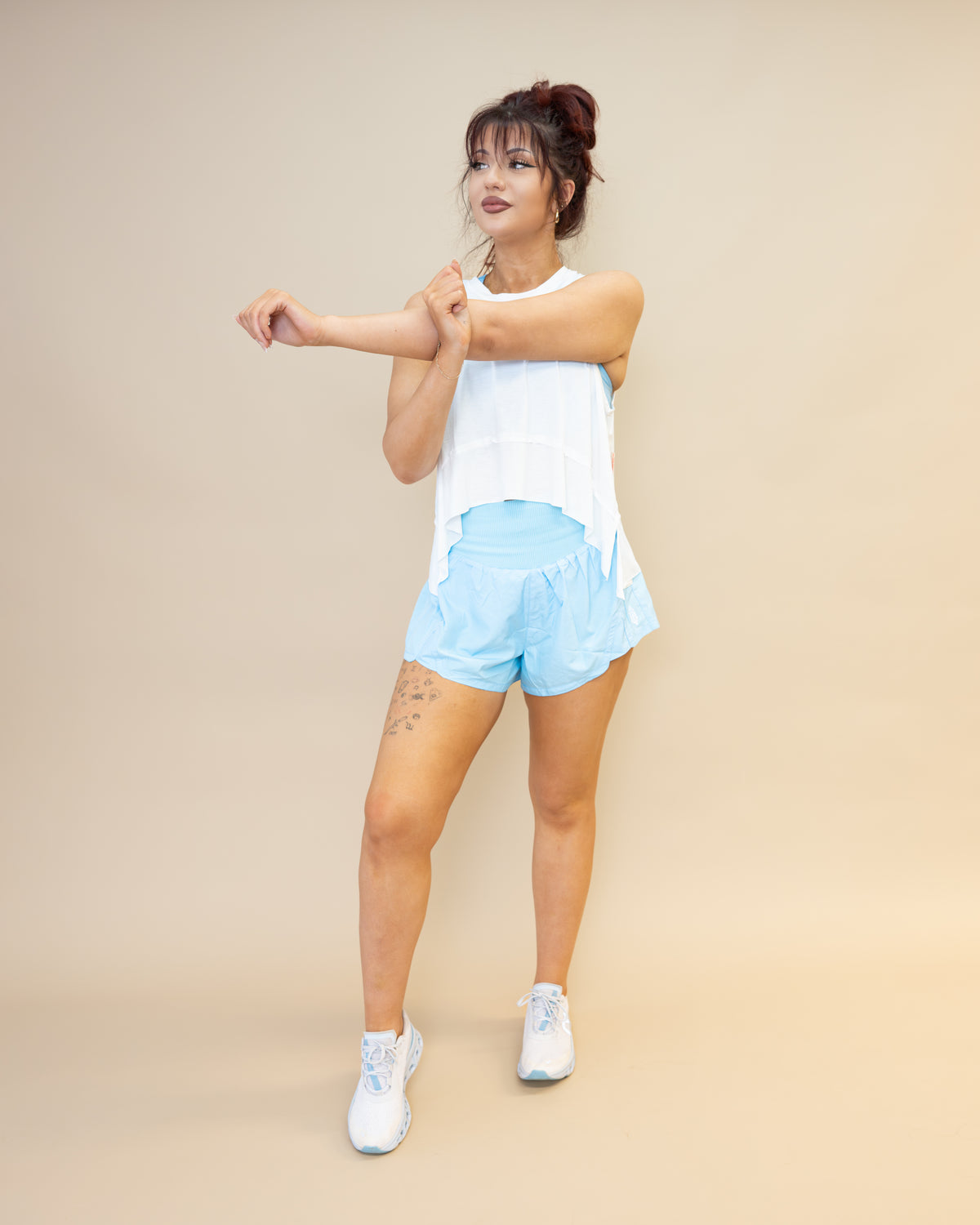 Free People Carpe Diem Shorts in Bright Blue