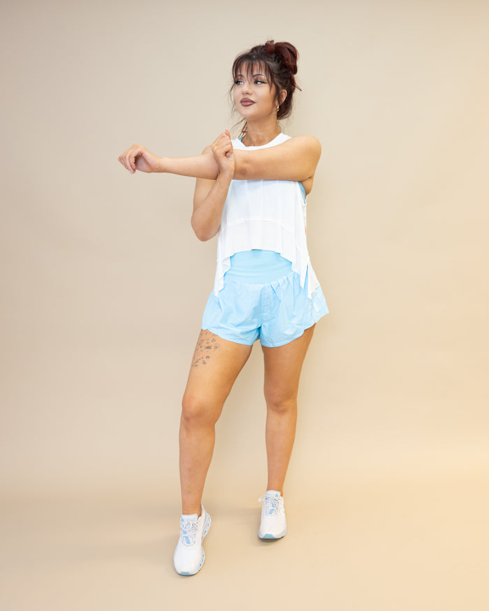 Free People Carpe Diem Shorts in Bright Blue