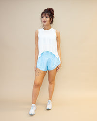 Free People Carpe Diem Shorts in Bright Blue