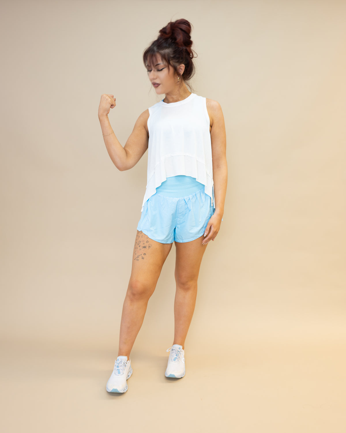 Free People Carpe Diem Shorts in Bright Blue