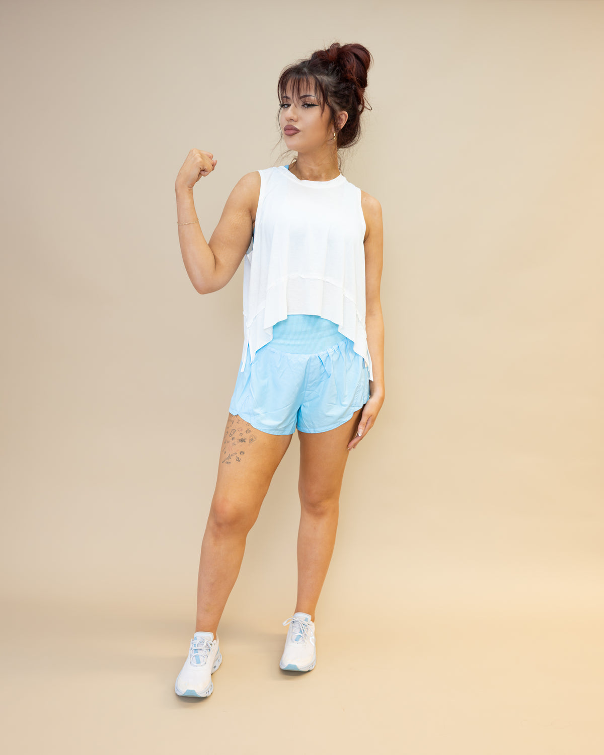 Free People Carpe Diem Shorts in Bright Blue