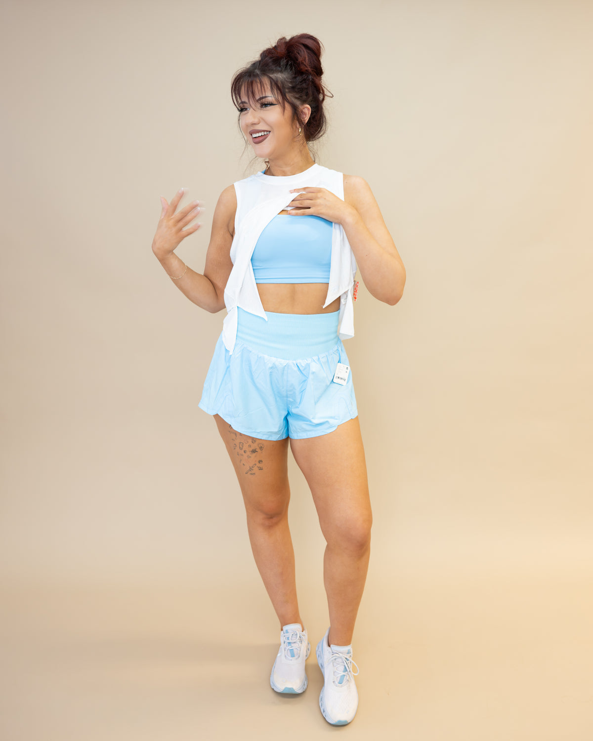 Free People Win Win Bra Bright Blue