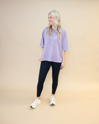Free People We the Free Oversized Tee in Plum Ash
