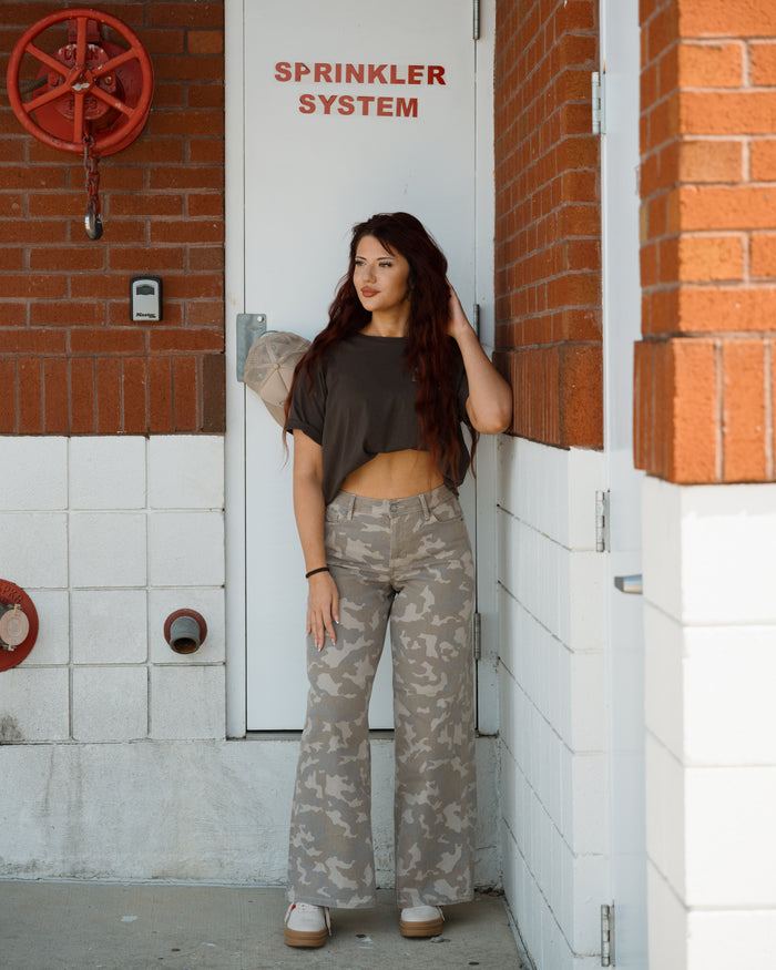 Jane's Camo Wide Leg Jeans
