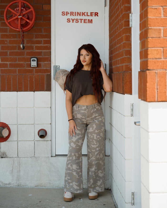 Jane's Camo Wide Leg Jeans