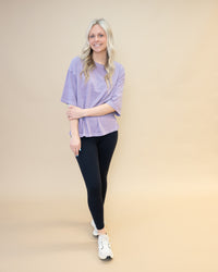 Free People We the Free Oversized Tee in Plum Ash