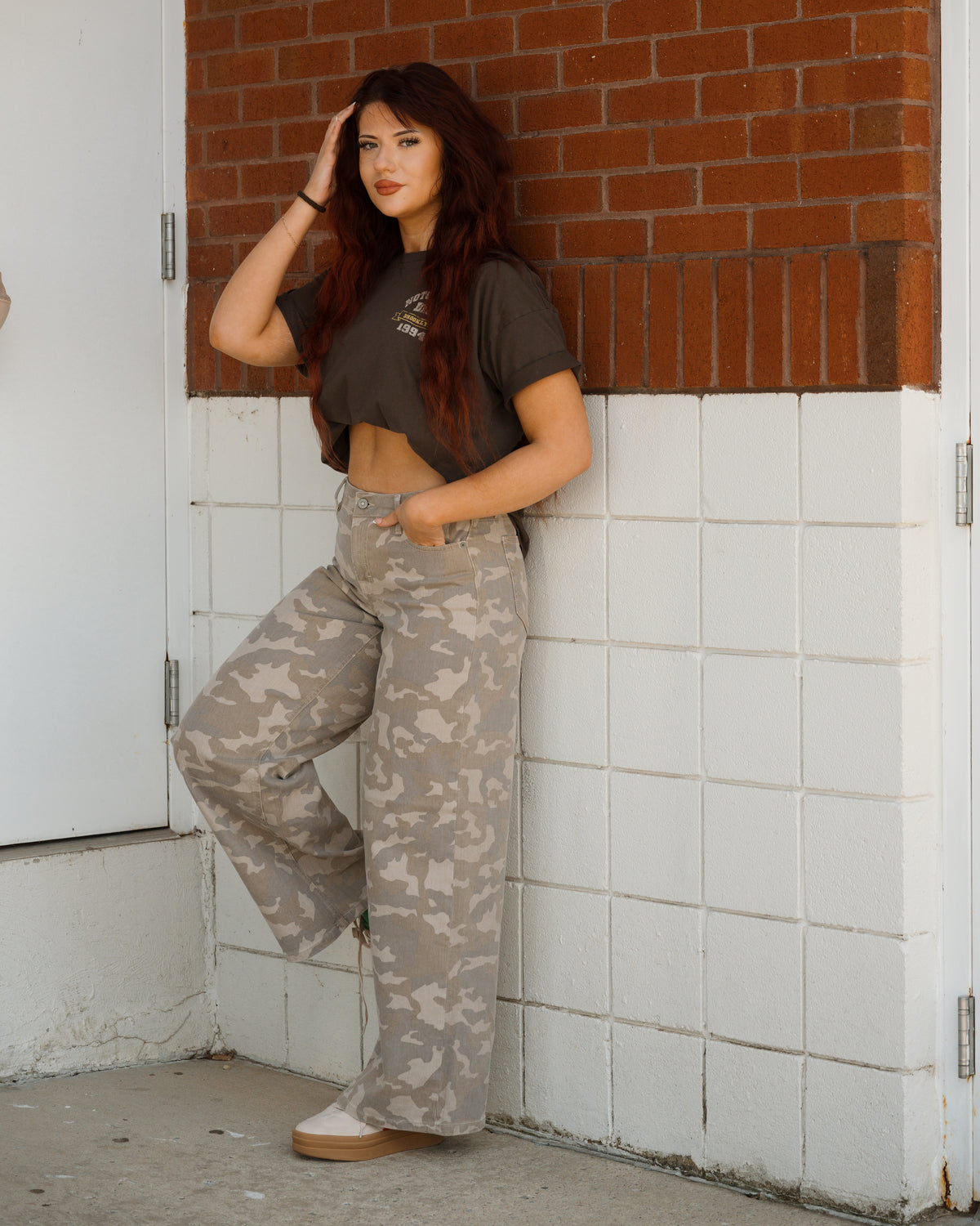 Jane's Camo Wide Leg Jeans
