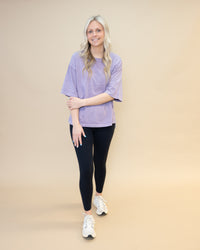 Free People We the Free Oversized Tee in Plum Ash