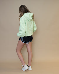 Free People Final Call Front Logo Hoodie in Whipped Lime